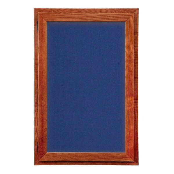 Outdoor Enclosed Combo Board, 42"x32", Satin Frame/Green & Forbo